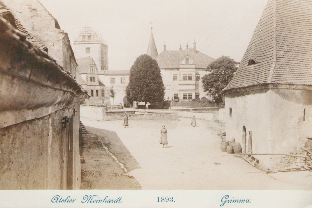 Postkarte - Hofansicht, Fotografie von 1893